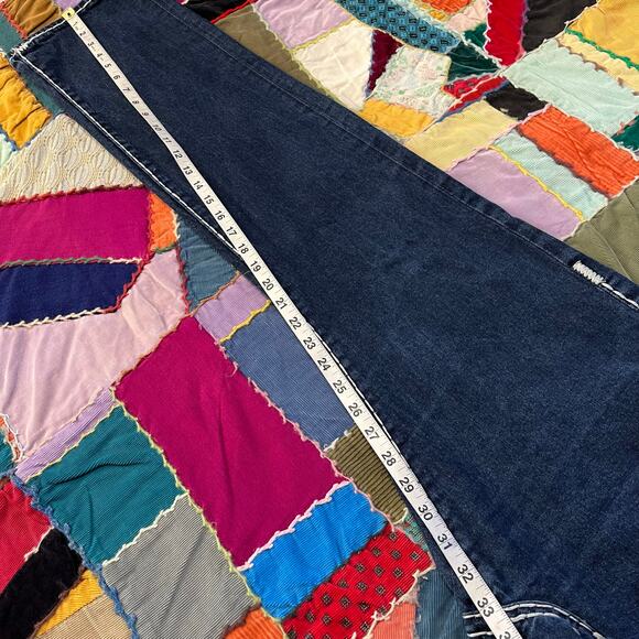 Y2K True Religion Embroidered Dark Blue Jeans 32Wx33L - Picture 7 of 7